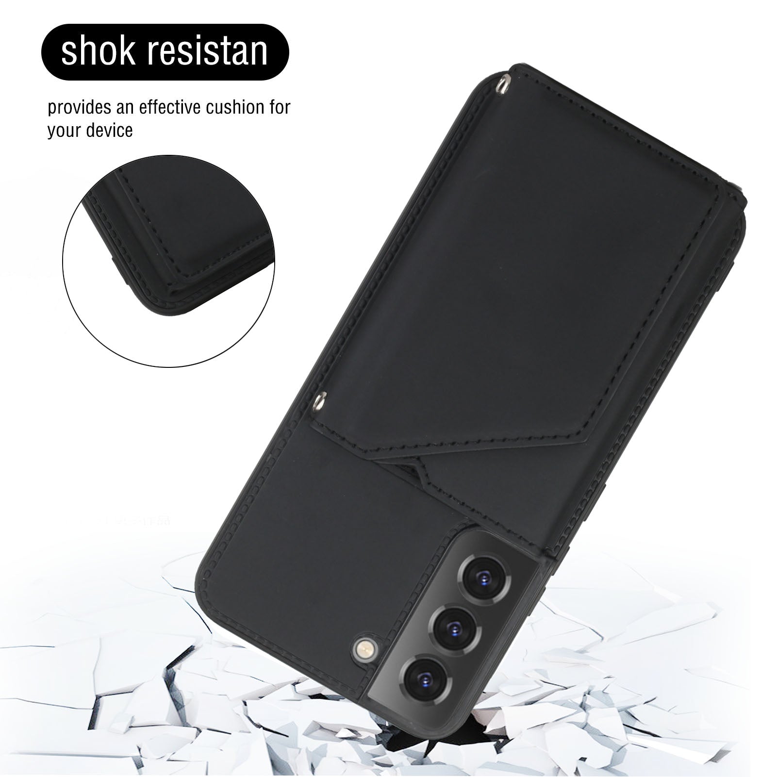 YB Leather Coating Series-2 for Samsung Galaxy S23 Phone Case Kickstand Card Holder PU Leather Coated TPU Cover with Strap YB Leather Coating Series-2 for Samsung Galaxy S23 Phone Case Kickstand Card Holder PU Leather Coated TPU Cover with Strap